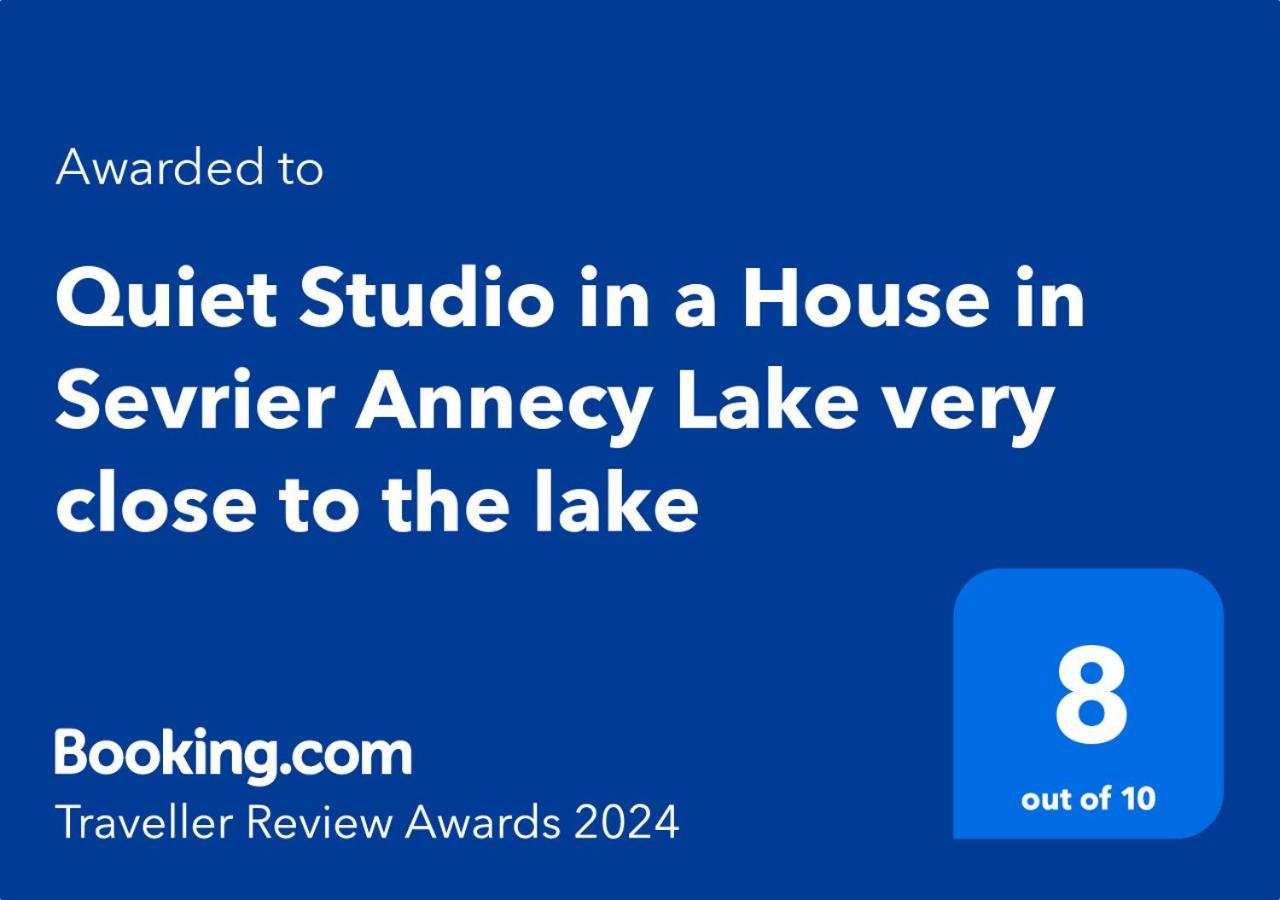 Quiet Studio In A House In Sevrier Annecy Lake Very Close To The Lake 外观 照片